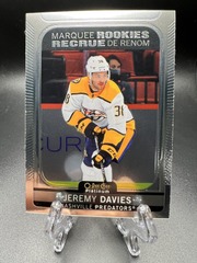 2021-22 O-Pee-Chee Platinum Marquee Rookies #252 Jeremy Davies Predators